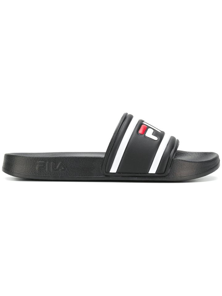 Fila Logo Slides - Black