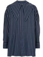 Wooyoungmi Oversized Striped Shirt - Blue