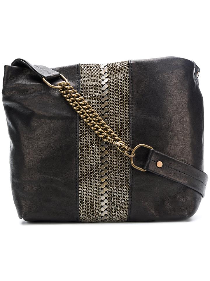 Laura B Mini Maxi Embellished Bag - Black