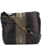 Laura B Mini Maxi Embellished Bag - Black