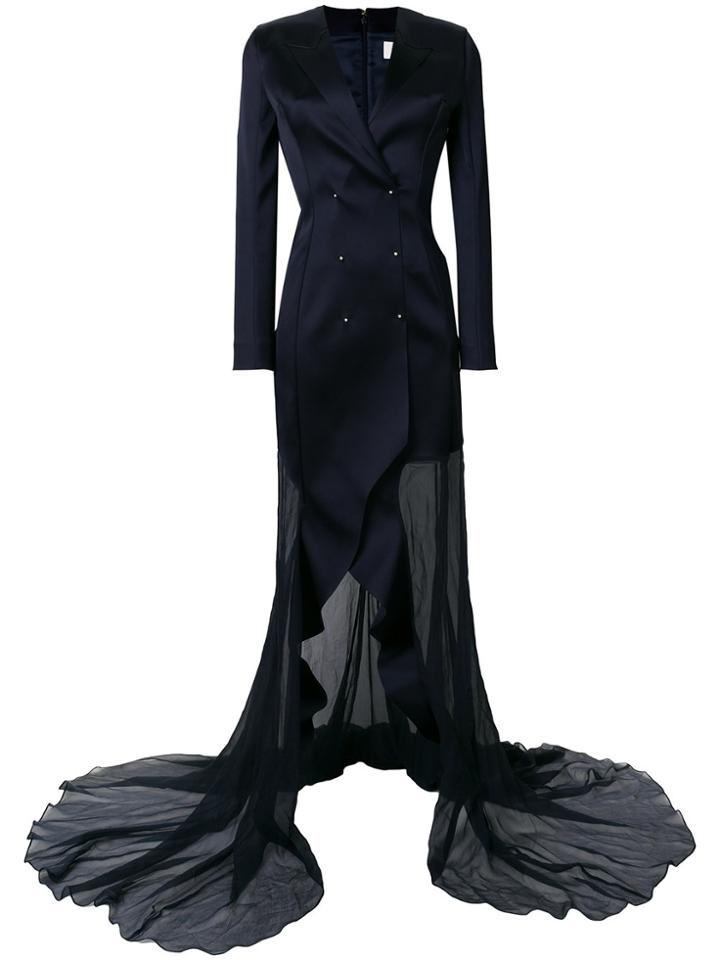 Esteban Cortazar Tuxedo Gown - Blue