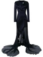 Esteban Cortazar Tuxedo Gown - Blue