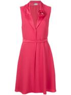Lanvin Rosette Detail Dress - Pink & Purple