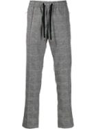 Dolce & Gabbana Drawstring Check Trousers - Black