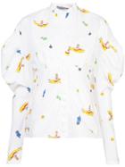 Silvia Tcherassi Submarine Print Blouse - White