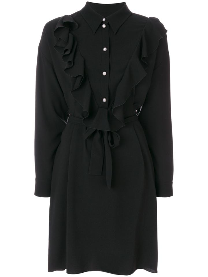 Boutique Moschino Fitted Shirt Dress - Black