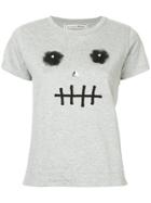 Tu Es Mon Trésor Skull Mesh T-shirt - Grey