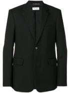 Saint Laurent Fitted Single Breasted Blazer - Black