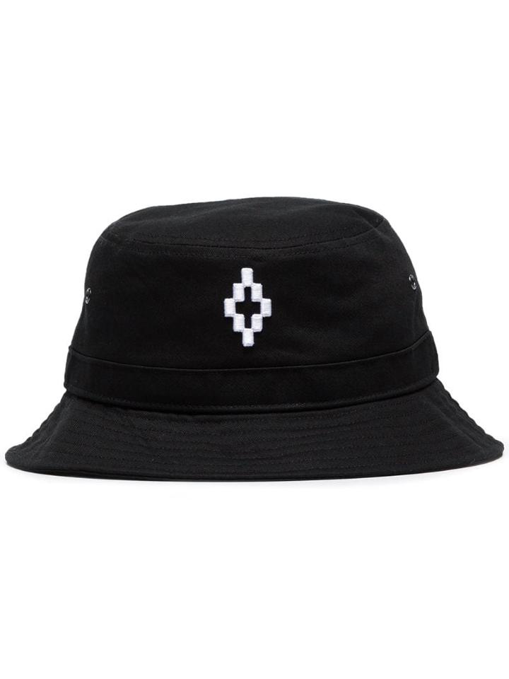 Marcelo Burlon County Of Milan Logo-embroidered Bucket Hat - Black