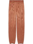 Gucci Moiré Straight-leg Trousers - Orange
