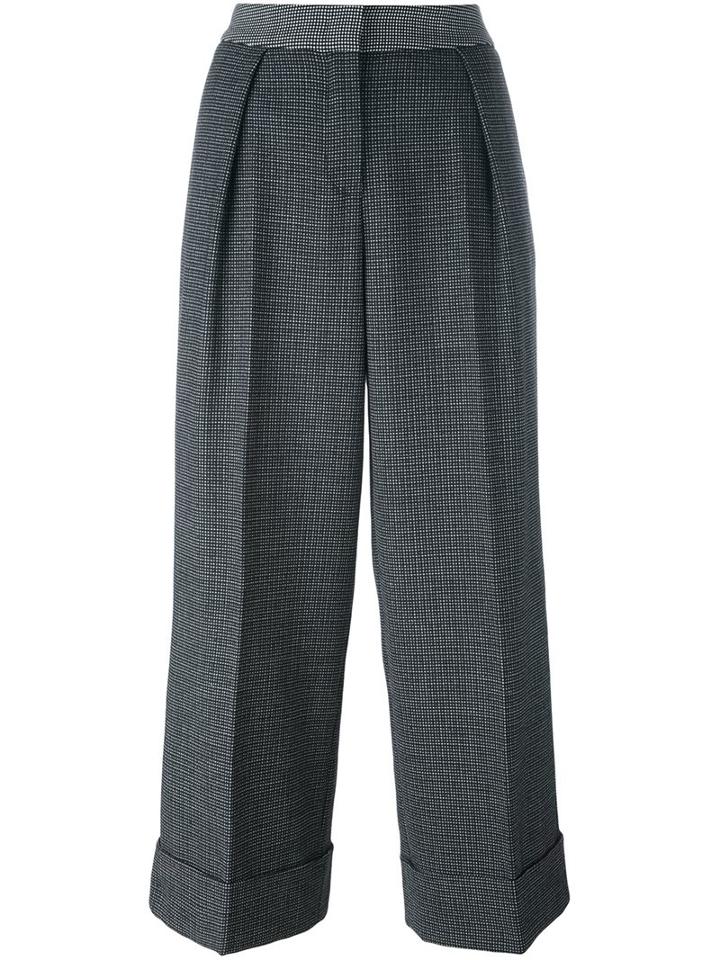 I'm Isola Marras Plaid Wide Leg Cropped Trousers