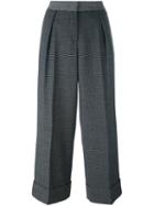 I'm Isola Marras Plaid Wide Leg Cropped Trousers