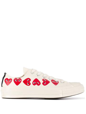 Comme Des Garçons Play X Converse Chuck Taylor Sneakers - White