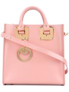 Sophie Hulme - Mini 'albion' Tote Bag - Women - Calf Leather - One Size, Pink/purple, Calf Leather