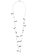 Missoni Flower Charms Necklace - Black