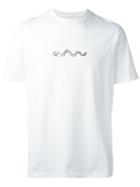 Oamc Snake Print T-shirt, Men's, Size: Large, White, Cotton/polyurethane