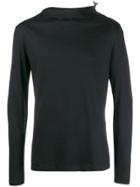 Helmut Lang Pre-owned Tied Shoulder Longsleeved T-shirt - Black