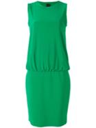 Norma Kamali - Drop Waist Shift Dress - Women - Polyester/spandex/elastane - S, Women's, Green, Polyester/spandex/elastane