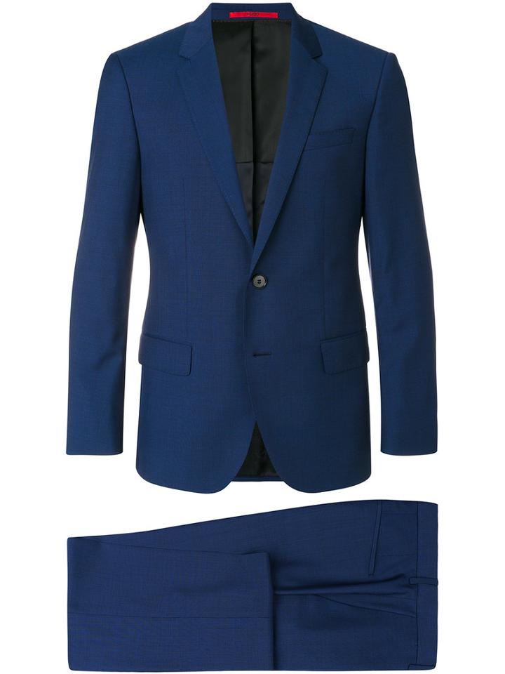 Boss Hugo Boss - Two Piece Formal Suit - Men - Viscose/virgin Wool - 52, Blue, Viscose/virgin Wool