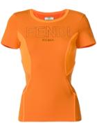 Fendi Branded Sports T-shirt - Yellow & Orange
