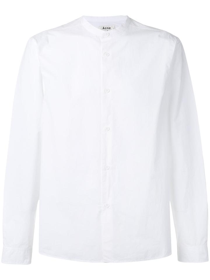Acne Studios - Grandfather Collar Shirt - Men - Cotton - 50, White, Cotton