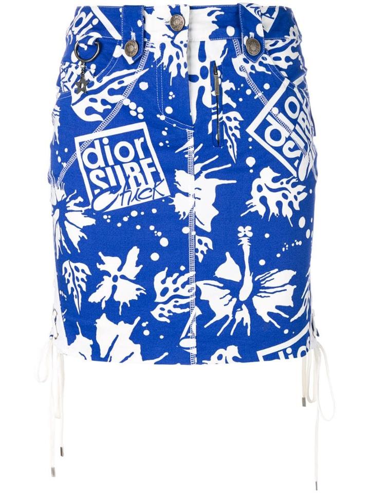 Christian Dior Pre-owned Dior Surf Chic Skirt - Blue