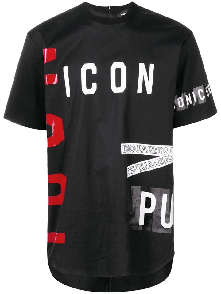Dsquared2 'icon' T-shirt - Black