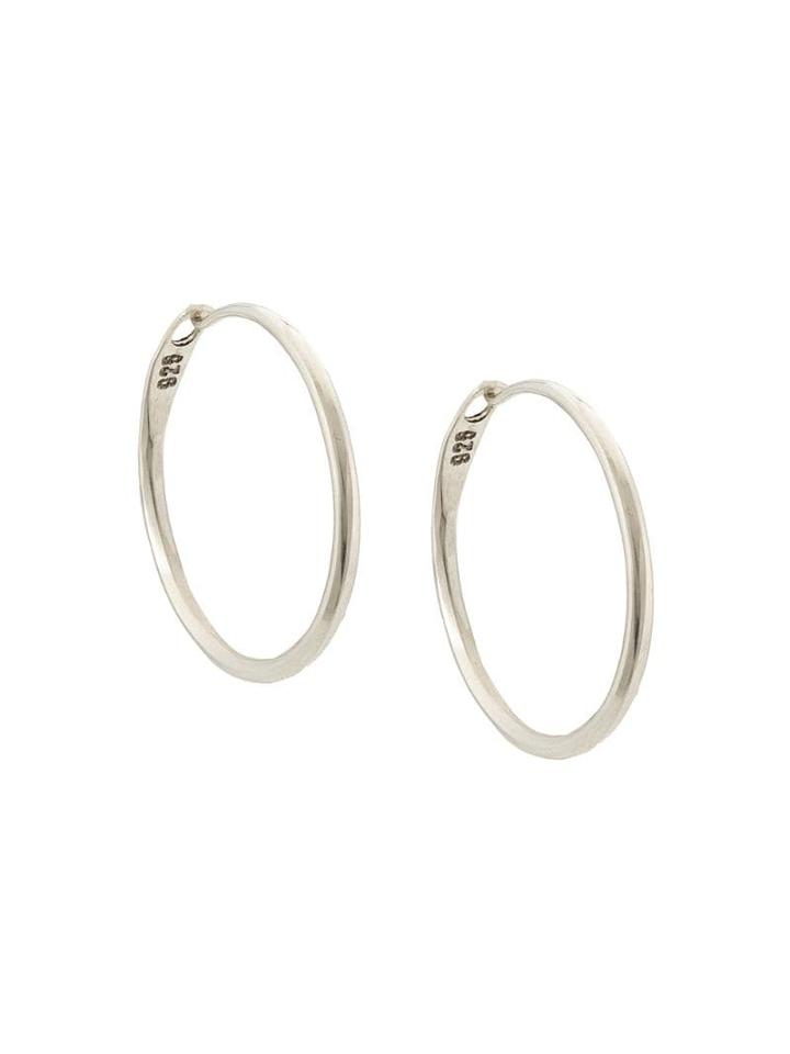 Werkstatt:münchen Super Fine Hoop Earrings - Silver