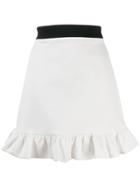 Miu Miu Ruffled Skirt - White
