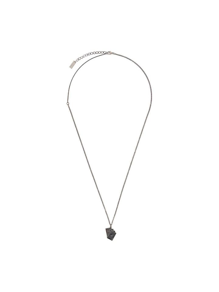 Saint Laurent Playing Cards Necklace - Black