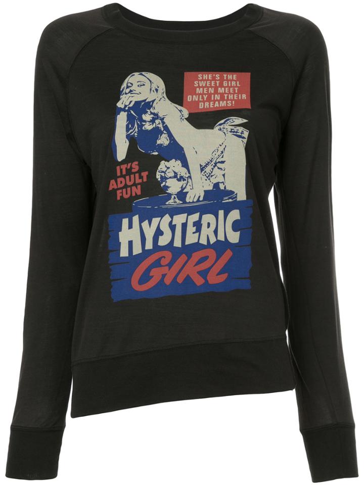 Hysteric Glamour Digital Print Long Sleeve Shirt - Black