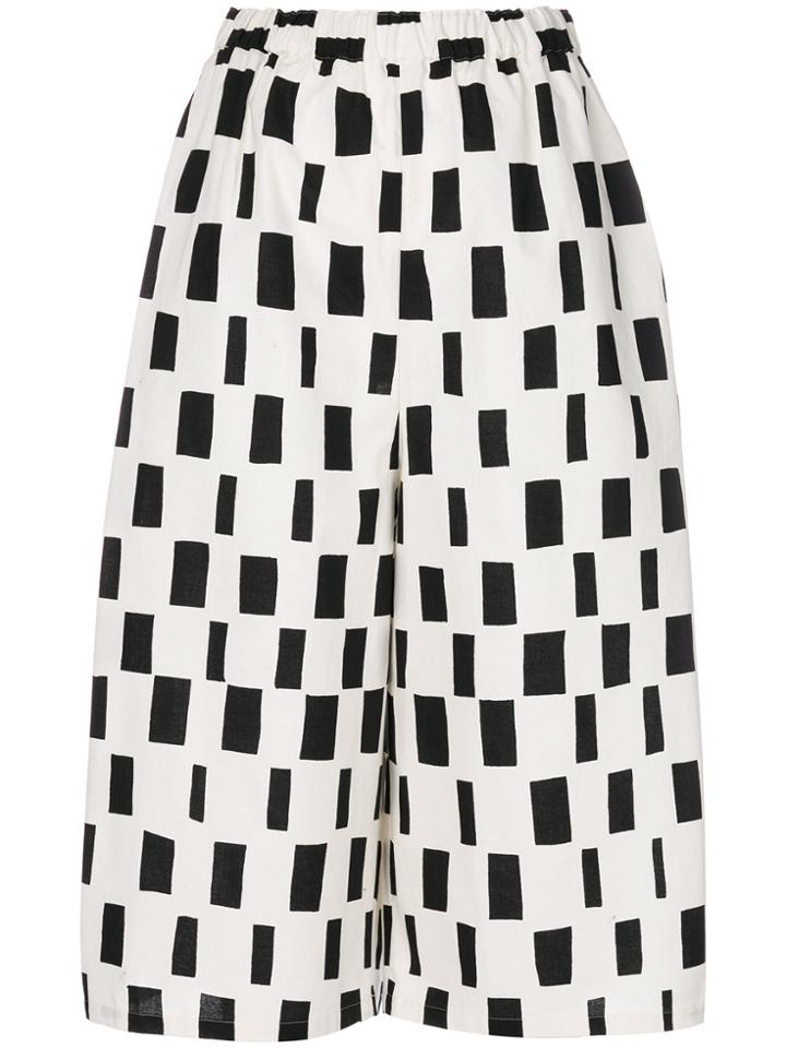 Junya Watanabe Comme Des Garçons Patterned High-waisted Cropped