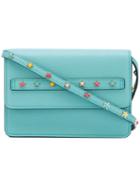 Red Valentino - Stars Studded Crossbody Bag - Women - Calf Leather/metal (other) - One Size, Green, Calf Leather/metal (other)