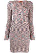 Missoni Printed Ribbed Dress - Blue