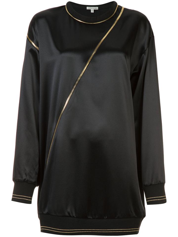 Sophie Theallet Zip Trim Top - Black