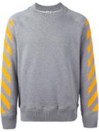 Moncler X Off-white Striped Printed Sweatshirt
