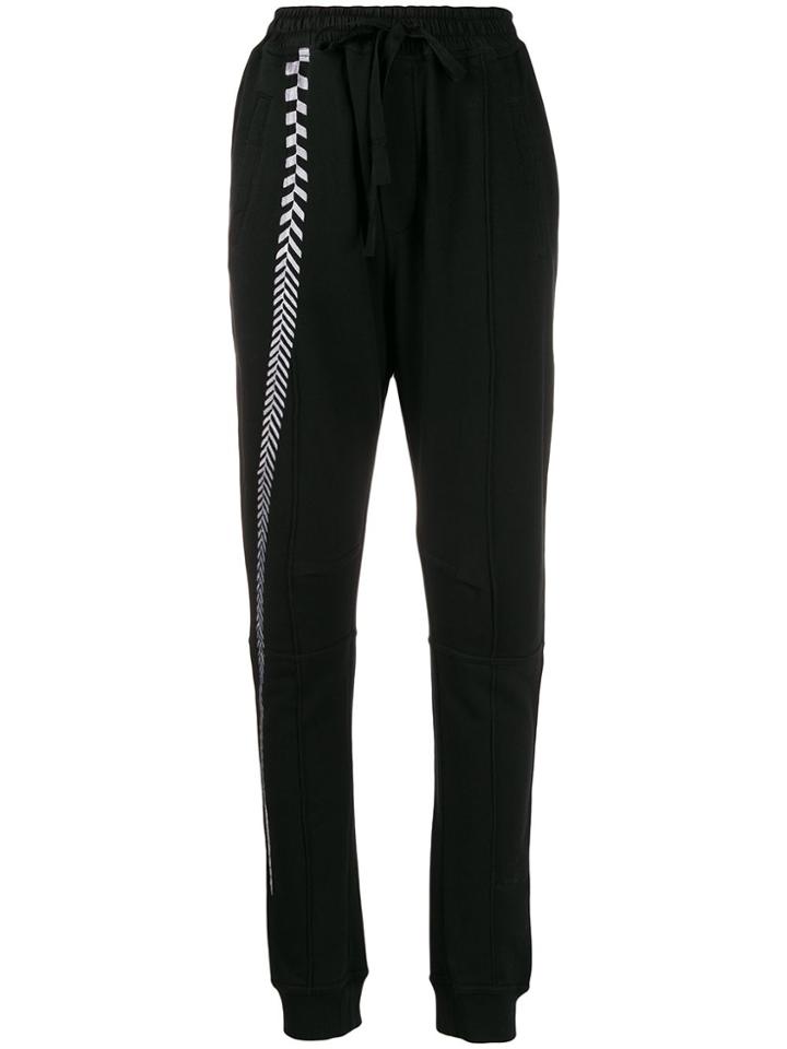 Haider Ackermann Embroidered Panel Track Pants - Black