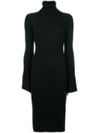 Dondup Fitted Bell Sleeve Dress - Black