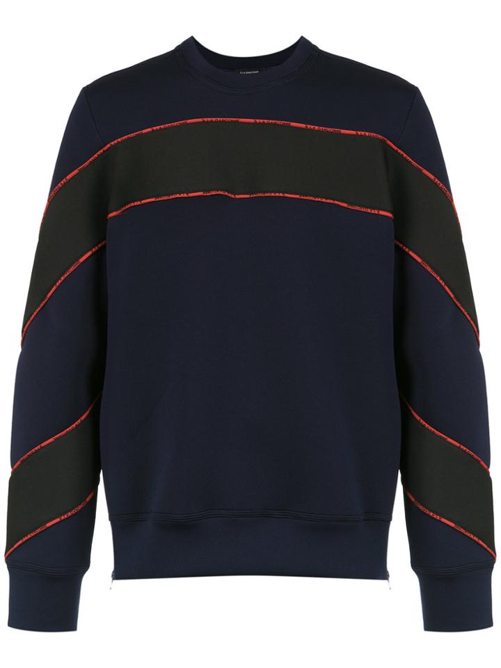 À La Garçonne Zip Details Hoodie - Blue