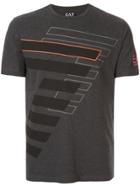 Ea7 Emporio Armani 7 Print Fitted T-shirt - Grey