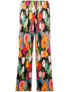Richard Quinn Floral Print Trousers - Black