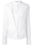 Io Ivana Omazic Jacket Effect Shirt, Women's, Size: 42, White, Cotton/spandex/elastane