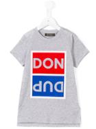 Dondup Kids Logo Print T-shirt, Boy's, Size: 8 Yrs, Grey
