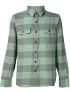 Rrl Plaid Shirt, Men's, Size: M, Green, Cotton
