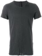 Poème Bohémien Raw Hem Slim Fit T-shirt - Black