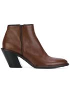 A.f.vandevorst Slant Heel Ankle Boot - Red