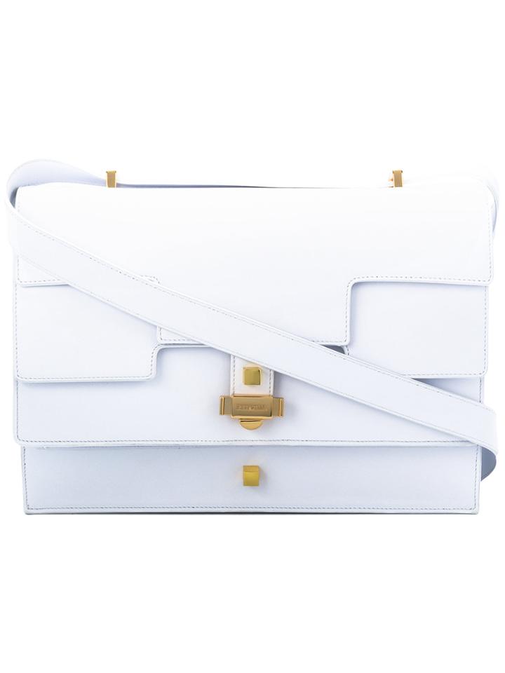 Giancarlo Petriglia Flap Shoulder Bag - White