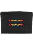 Balenciaga Pouch With Gradient Logo - Black