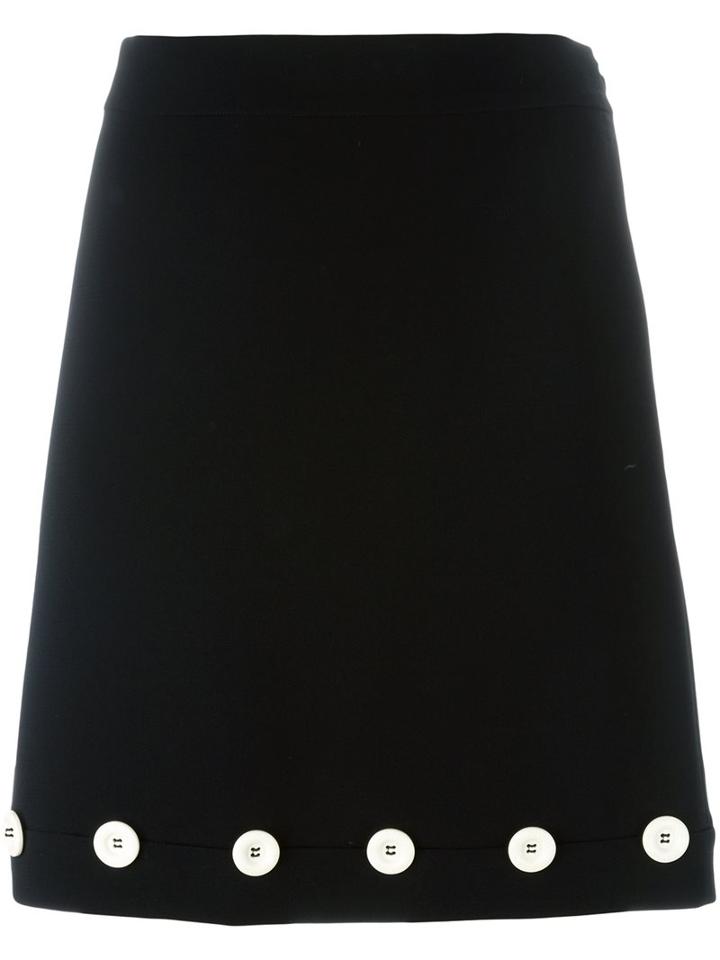 Boutique Moschino Button Detailed Skirt