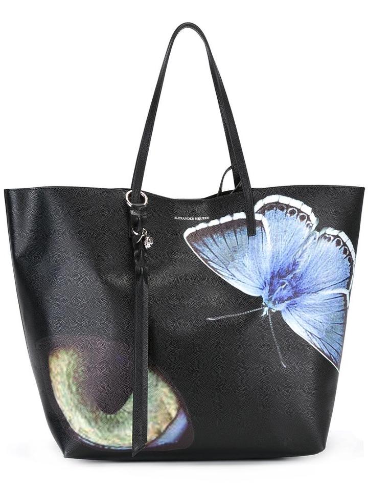 Alexander Mcqueen - 'skull' Shopper Tote - Women - Leather/polyamide - One Size, Black, Leather/polyamide